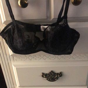 Victoria Secret Black Lace/ Net 34B bra